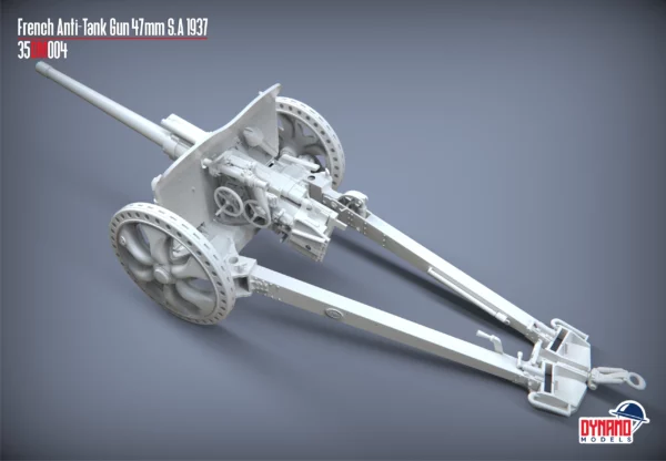 Pre-Order 1/48 French Anti-Tank Gun 47mm S.A 37 - Image 6