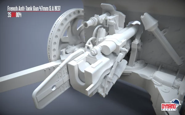 Pre-Order 1/48 French Anti-Tank Gun 47mm S.A 37 - Image 7