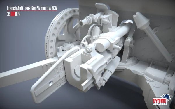 Pre-Order 1/48 French Anti-Tank Gun 47mm S.A 37 - Image 8