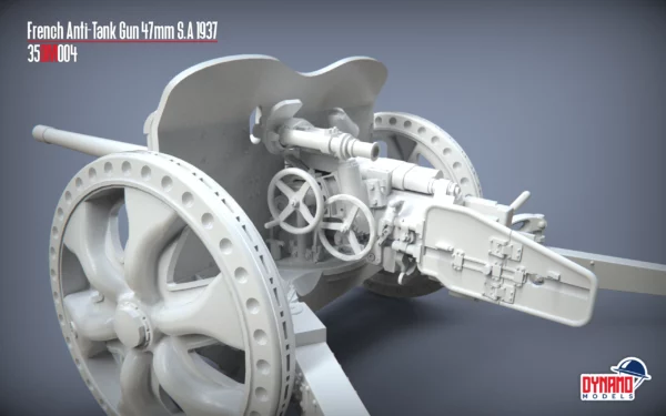 Pre-Order 1/48 French Anti-Tank Gun 47mm S.A 37 - Image 3