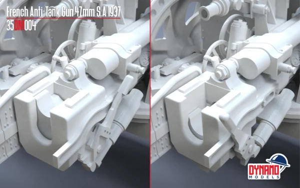 Pre-Order 1/48 French Anti-Tank Gun 47mm S.A 37 - Image 4