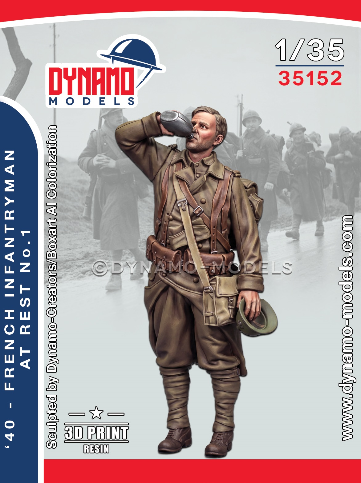 1-35-1940-french-infantryman-at-rest-no-1 1/35 1940 French Infantryman at Rest No.1 - Image 1