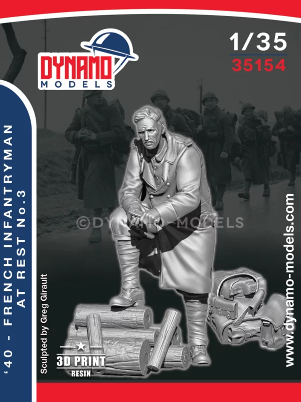 1/35 1940 french infantryman at rest no.3 1/35 1940 french infantryman at rest no.3