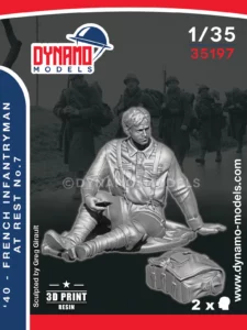 1/35 1940 french infantryman at rest no.7