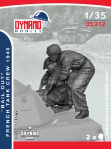 1/35 1940 french tank crew bail out set dynamo models figures