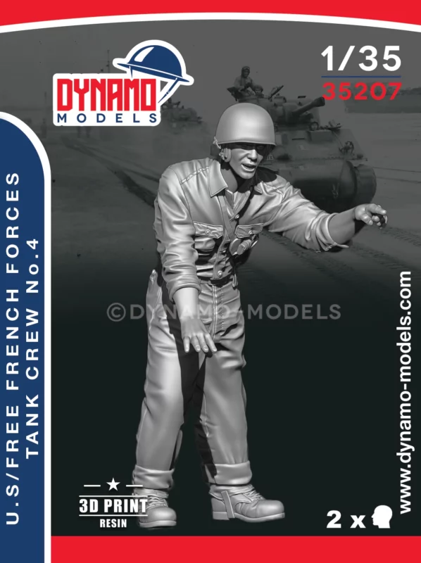 1/35 u.s free french forces tanker 1944 no.4