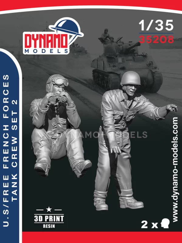 1/35 u.s free french forces tankers 1944 set 2