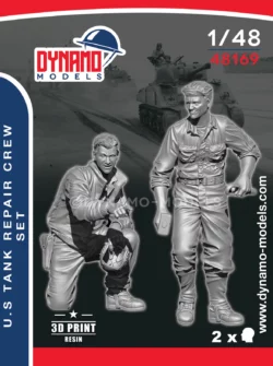 1/48 u.s tank repair crew set dynamo models 3d print figures