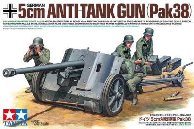 tamiya 35392 1/35 german 5cm pak38 anti-tank plastic model kit