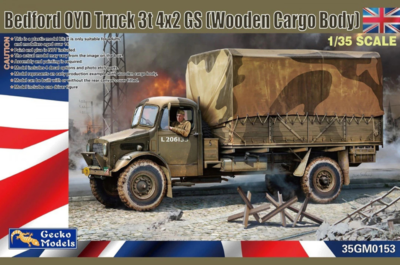 gecko-models-35gm0153 1/35 bedford oyd truck wooden cargo plastic model kit
