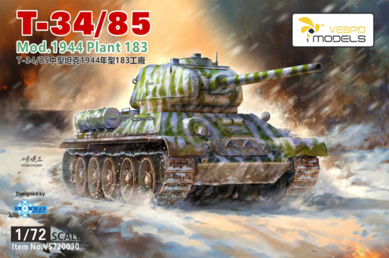 Vespid 720030 - 1/72 T-34/85 Mod.1944 Plant 183 Dynamo Models
