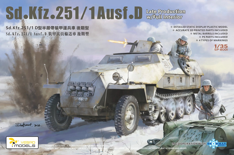 Vespid Models 8001 - 1/35 Sd.kfz.251/1 Ausf.D Dynamo Models