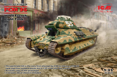 ICM 35336 - 1/35 FCM 36 WWII French Light Tank Dynamo Models