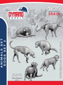 1/35 Animals Serie - Dogs set 2 Dynamo Models