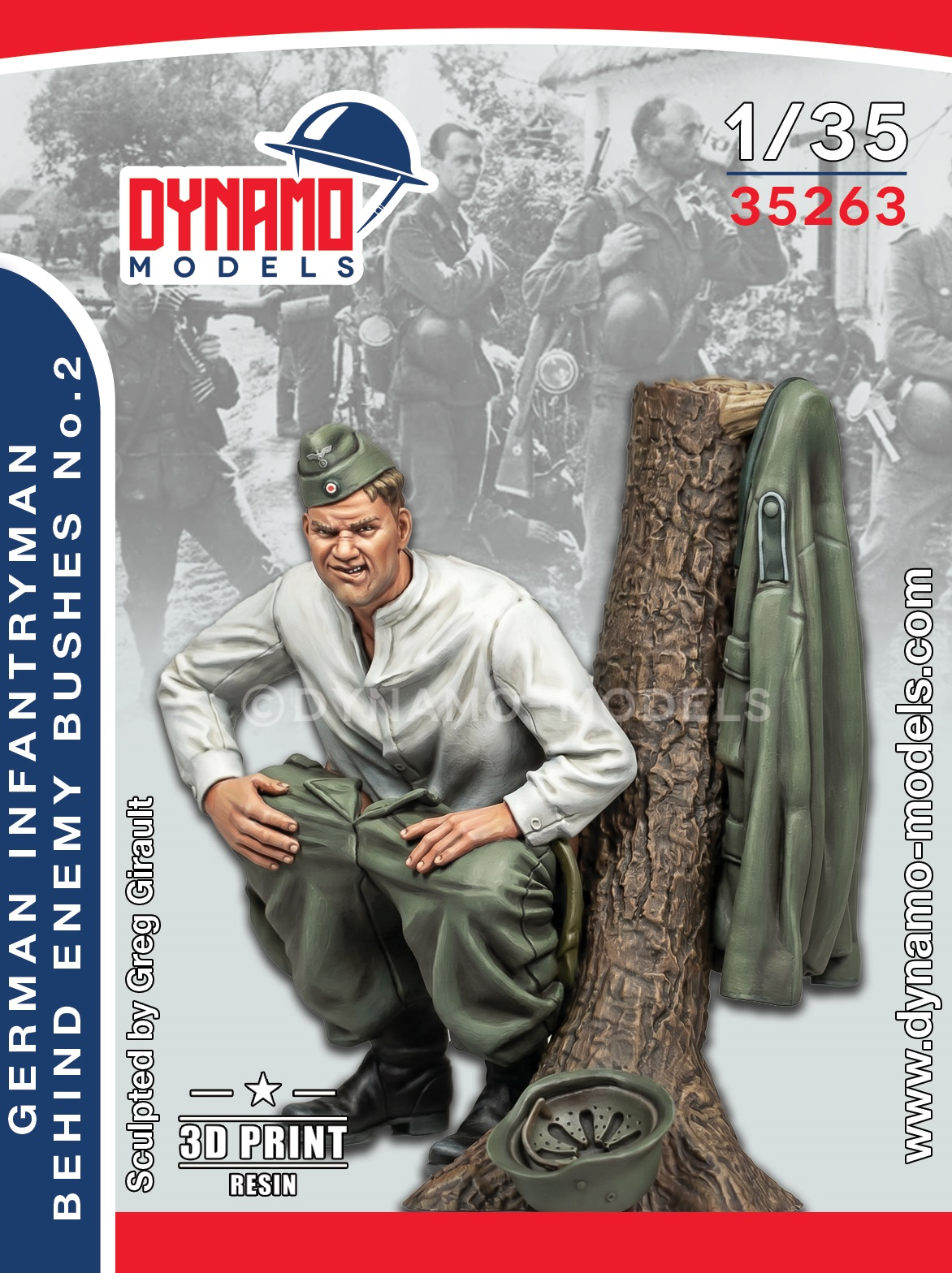1-35-fantassin-allemand-derrière-les-buissons-ennemis-1939-42-n°-2 1/35 German Infantryman ‘’ Behind The Enemy Bushes ‘’ 1939-42 No.2 – Image 1