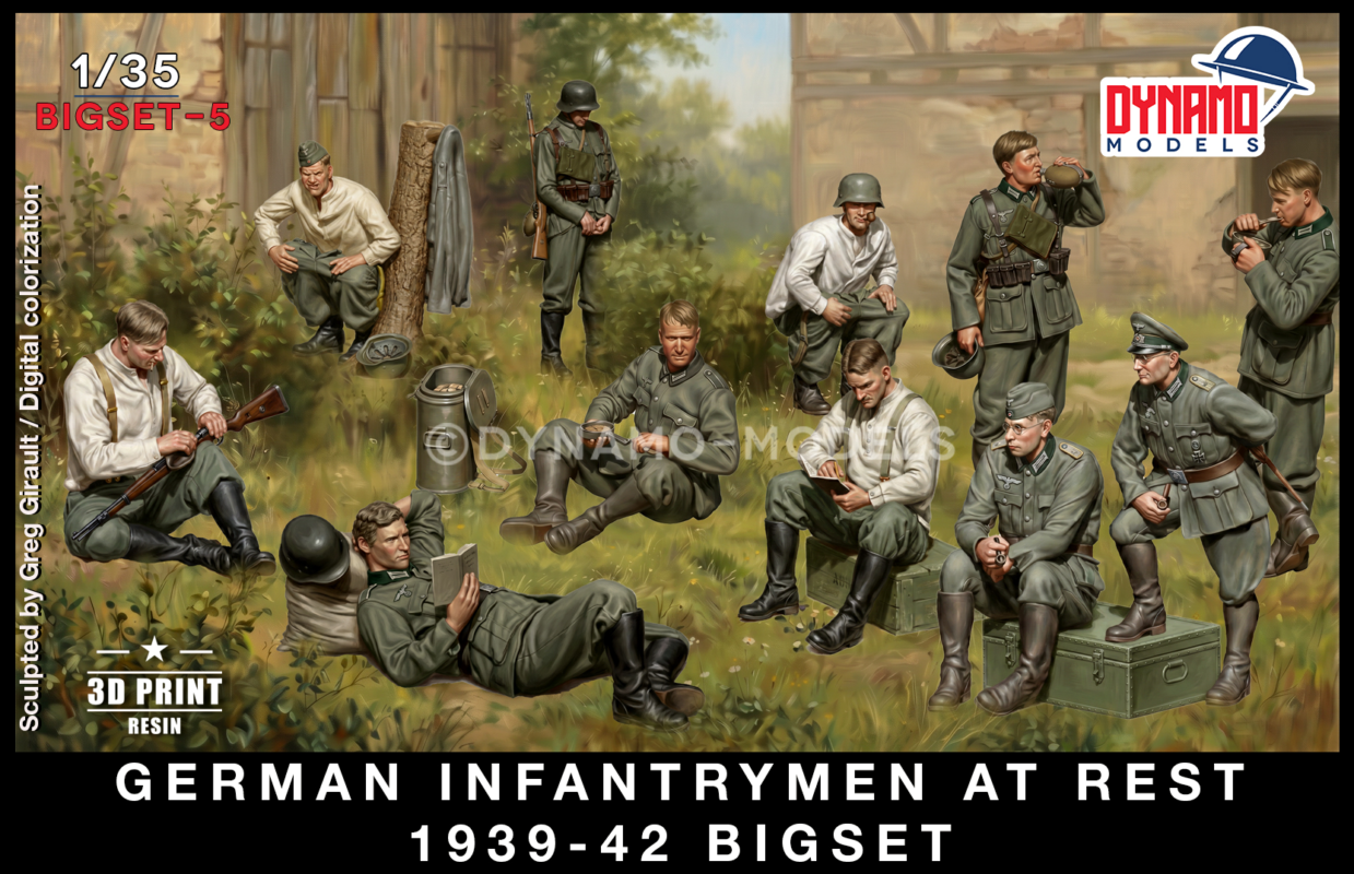 1/35 German Infantrymen at Rest 1939-42 Full Set (11 figures)