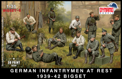 1/35 German Infantrymen at Rest 1939-42 Full Set (11 figures)