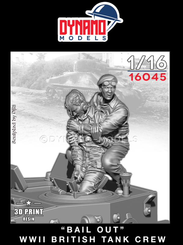 1/16 British Tank Crew "Bail Out" Dynamo Models