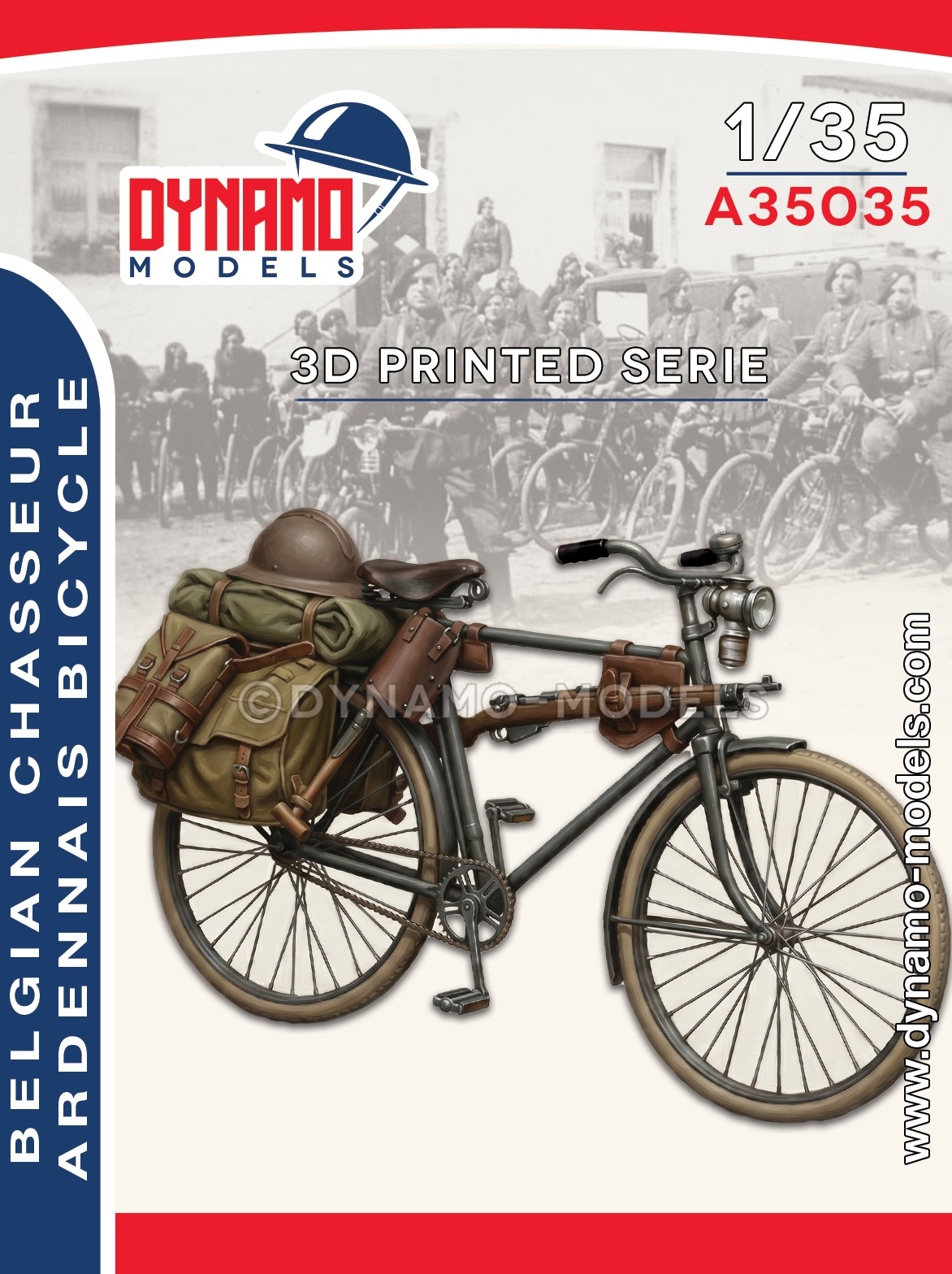 1-35-belgian-chasseur-ardennais-bicycle 1/35 Belgian Chasseur Ardennais Bicycle - Image 1