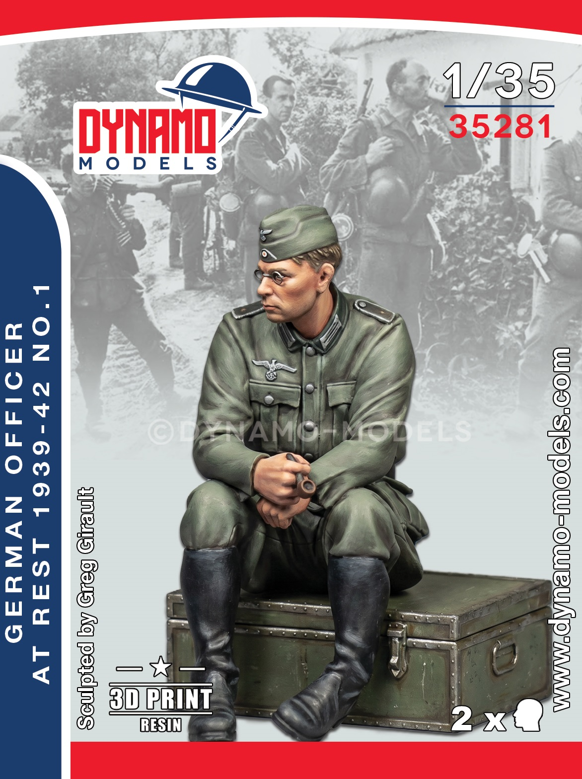 1-35-german-officer-at-rest-1939-42-no-1 1/35 German Officer at Rest 1939-42 No.1