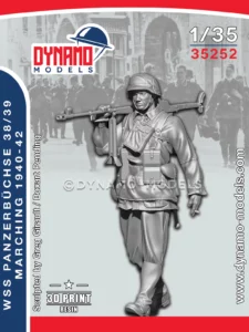 1/35 German WSS Panzerbüchse Gunner marching 1940-42 Dynamo Models