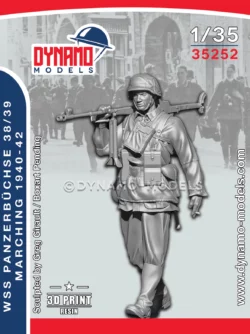 1/35 German WSS Panzerbüchse Gunner marching 1940-42 Dynamo Models