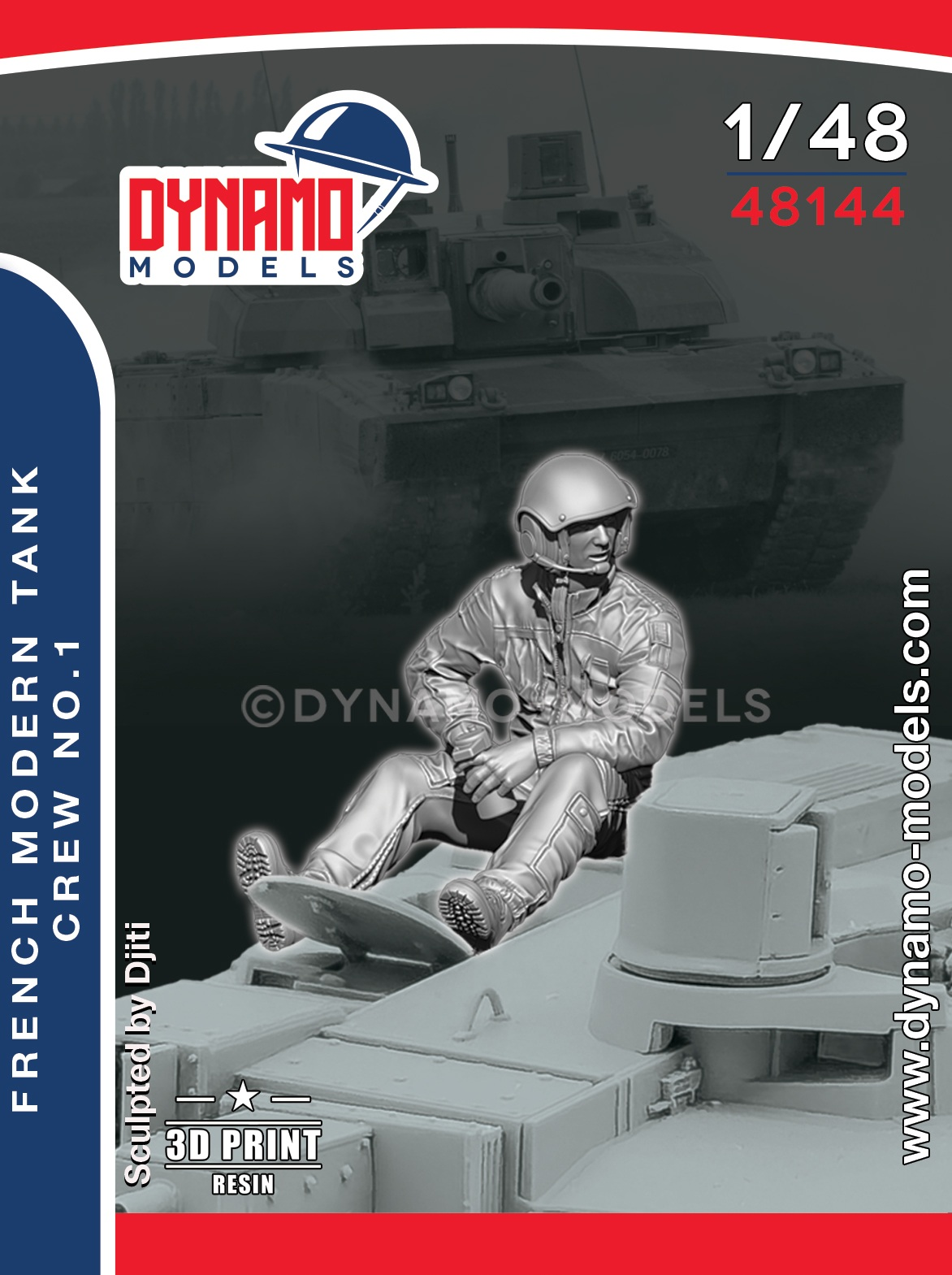 1-48-french-modern-tank-crew-no-1 1/48 French Modern Tank Crew No.1 – Image 1