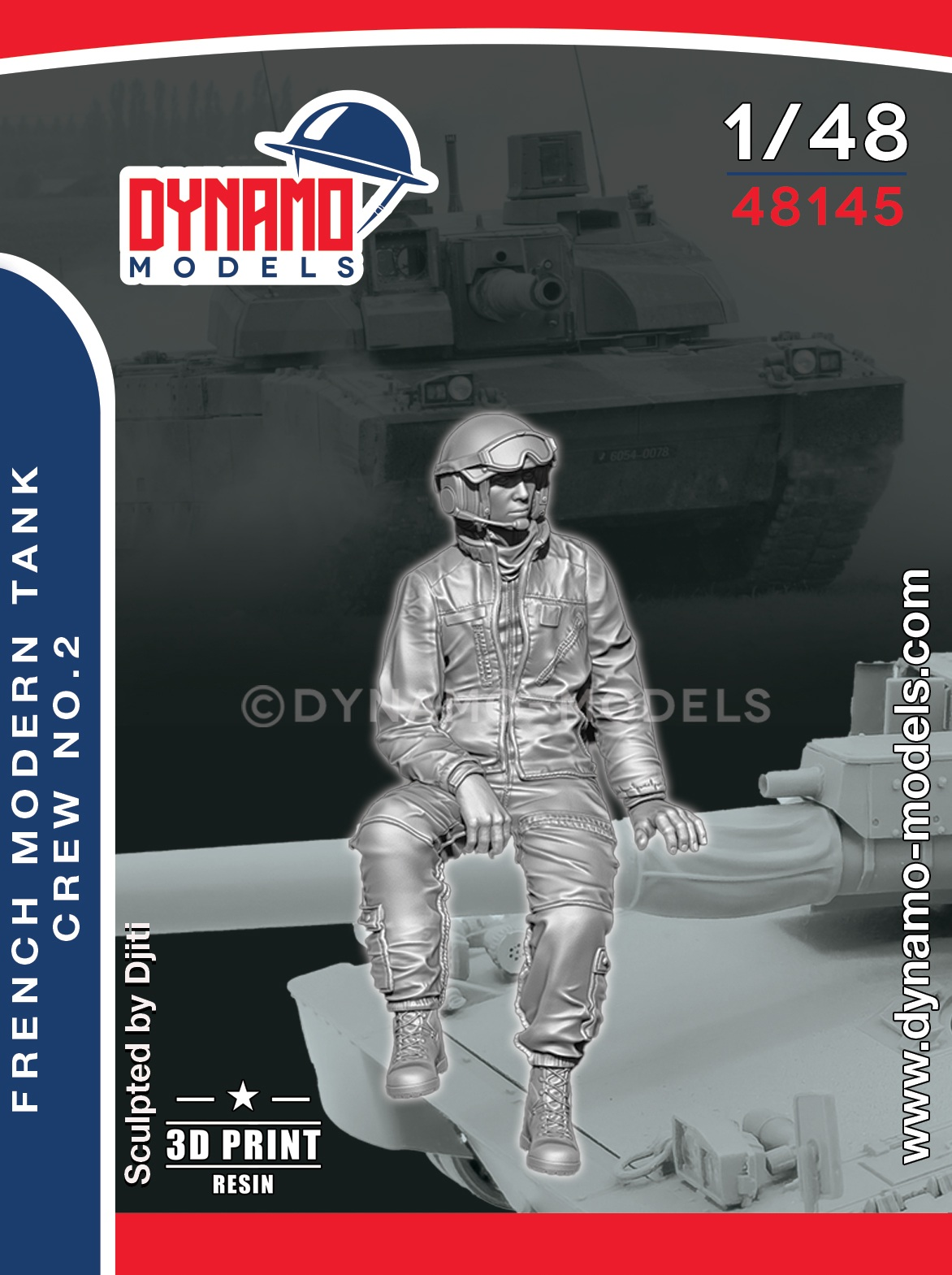 1-48-french-modern-tank-crew-no-2 1/48 French Modern Tank Crew No.2 – Image 1