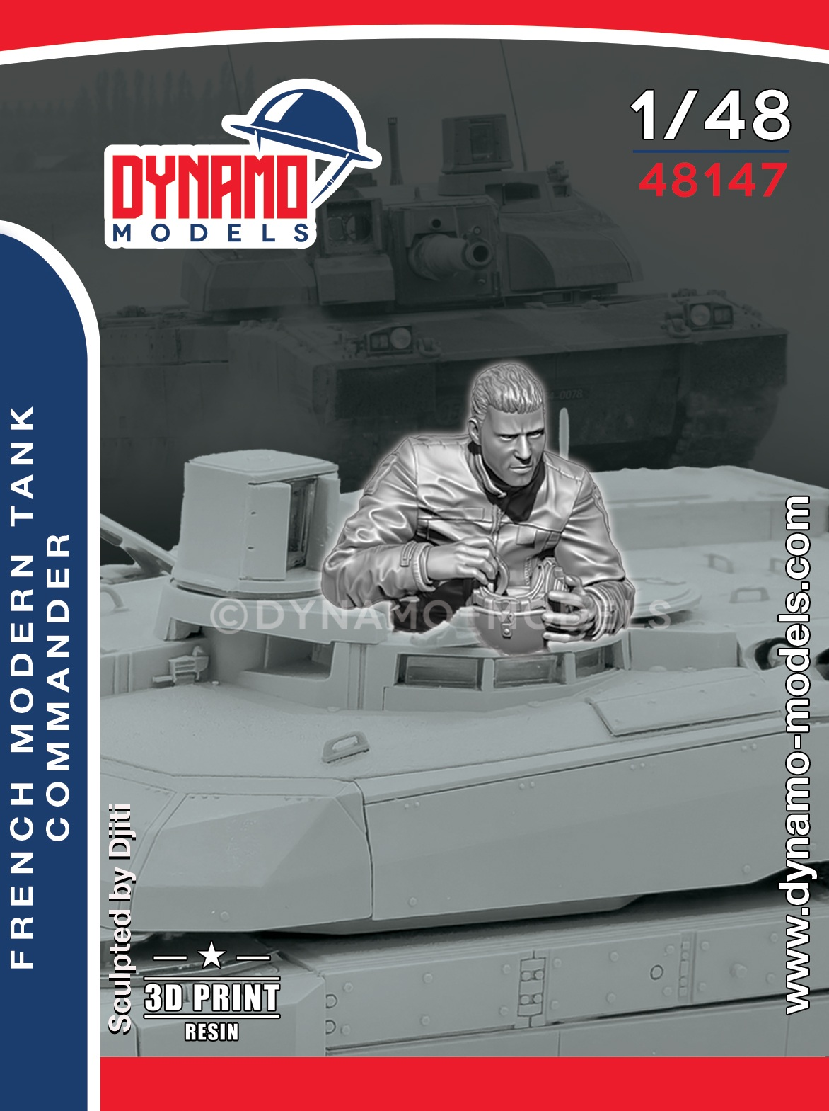 1-48-french-modern-tank-crew-no-3 1/48 French Modern Tank Crew No.3 - Image 1