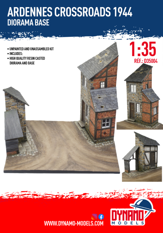 Diorama Base - 1/35 Ardennes Crossroads 1944