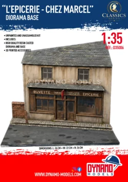 Diorama Base - 1/35 “L’épicerie - Chez Marcel”