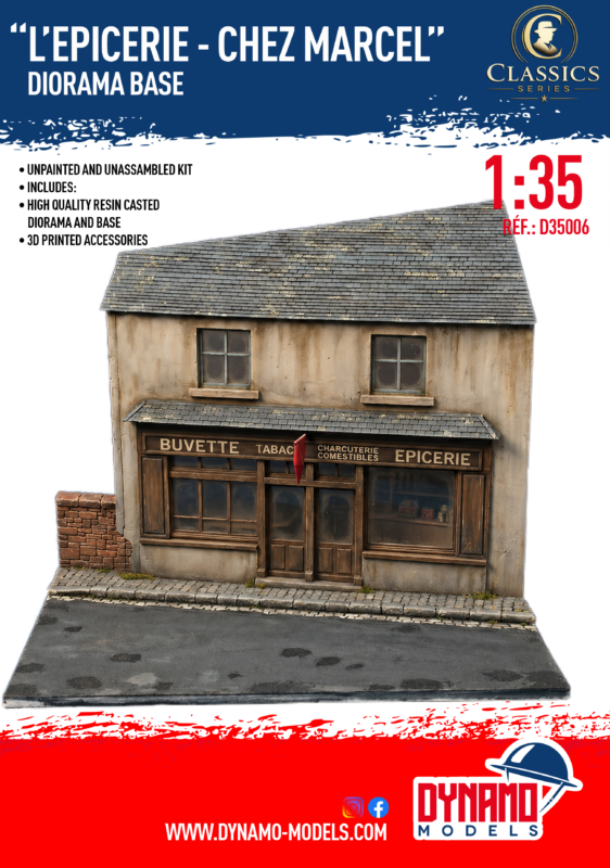 Diorama Base - 1/35 “L’épicerie - Chez Marcel”