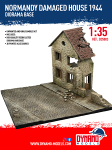 Diorama Base - 1/35 Normandy Damaged House 1944