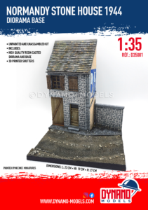 Diorama Base - 1/35 Normandy Stone House