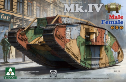 Takom 2076 - 1/35 WWI Heavy Tank MK.IV Male/Female 2 In 1