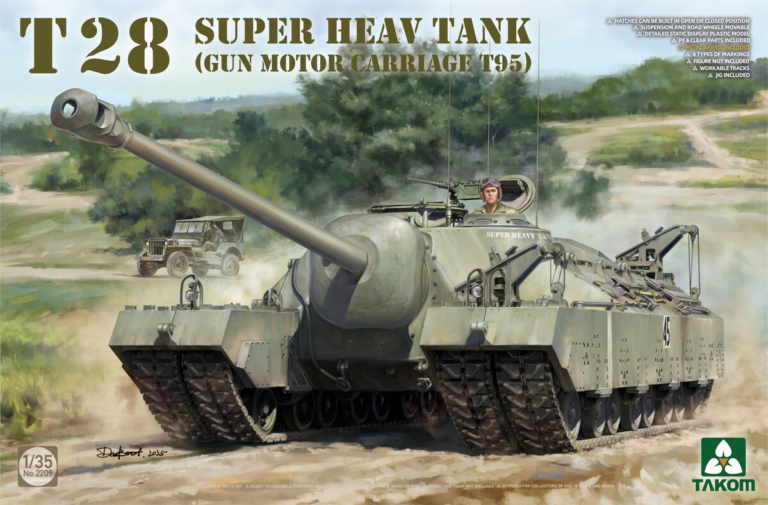 Takom 2209 - 1/35 T28 Super Heavy Tank (Gun Motor Carriage T95)