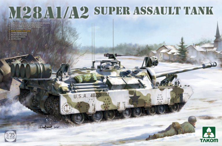 Takom 2210 - 1/35 M28A1/A2 Super Assault Tank