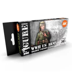 AK interactive 11634 – WWII U.S Army Soldier Uniform colors Set